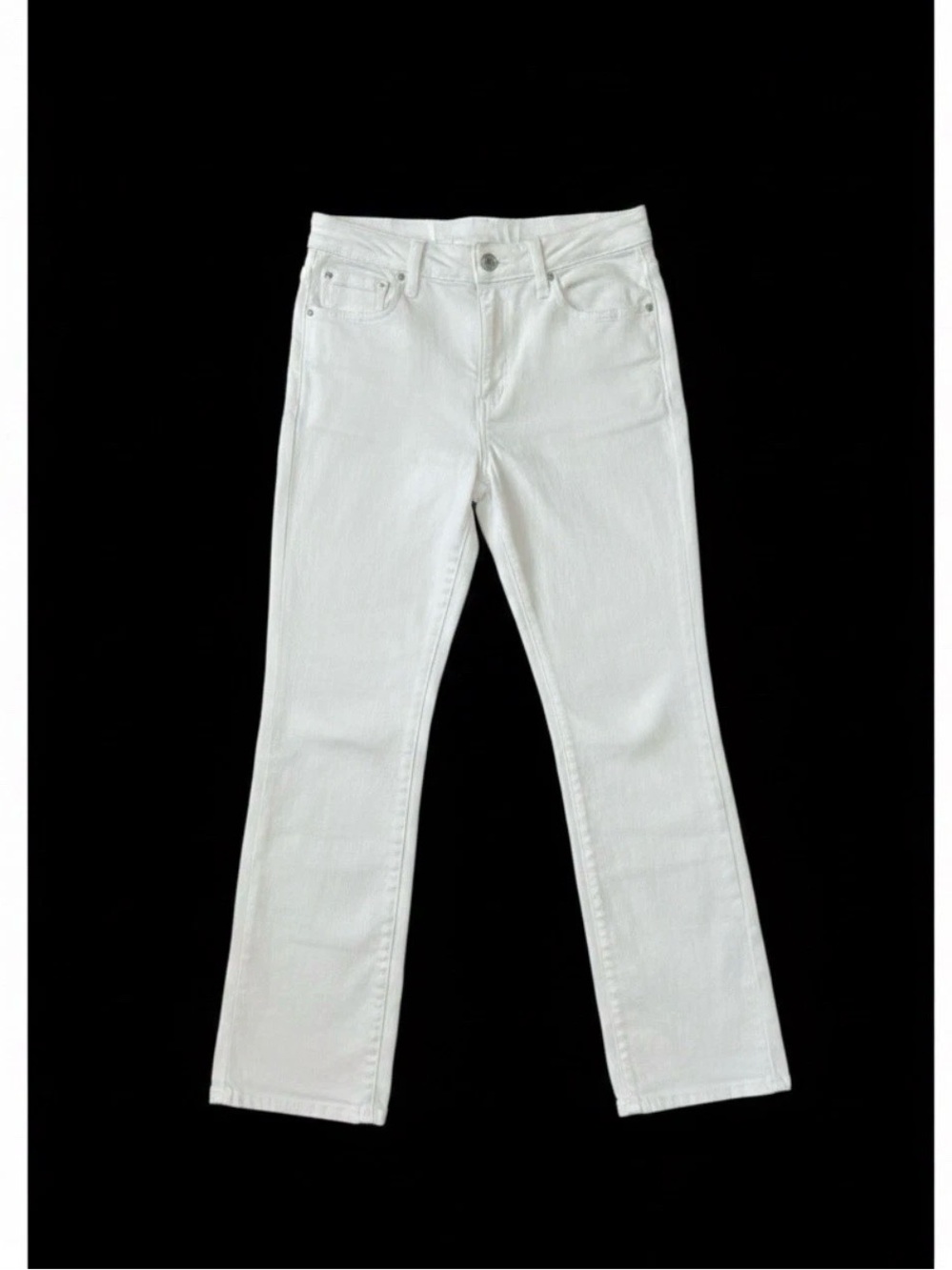 Lois Women’s White Bootcut Denim Jeans 5-Pocket Mid Rise Made in Spain